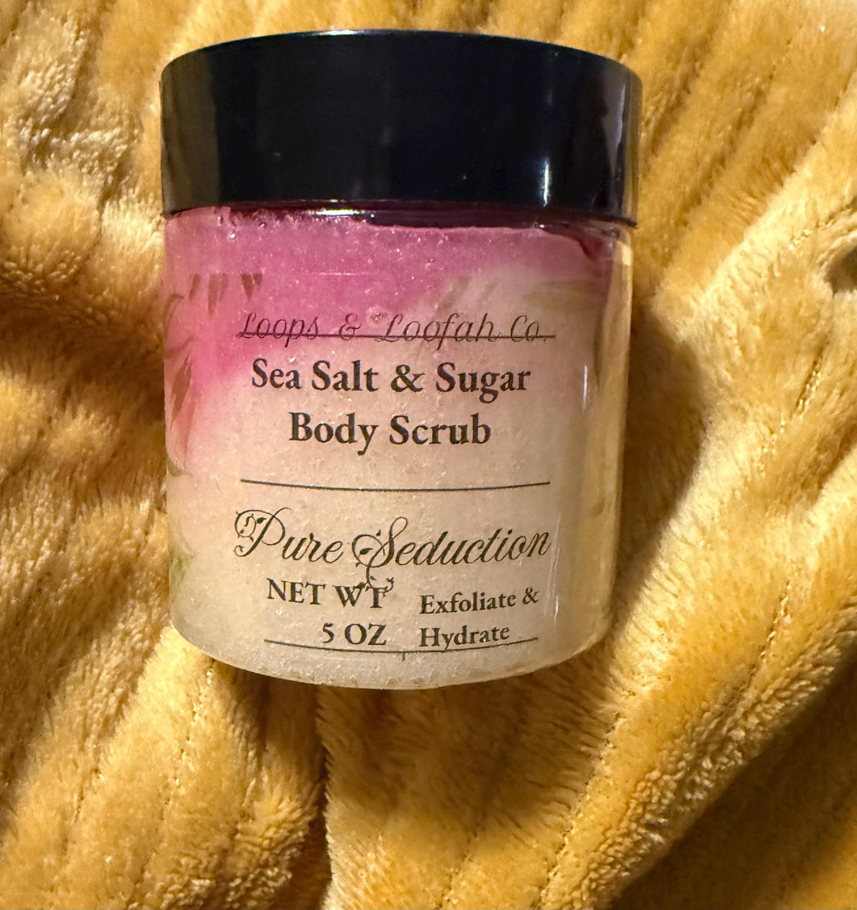 Sea Salt or Sugar Body Scrub - Natural Exfoliating Spa Treatment
