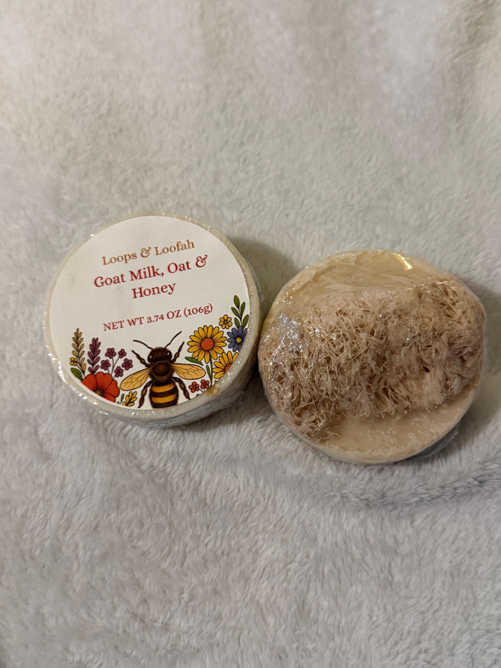 Goatmilk, Oat and Honey Round Bar Soap
