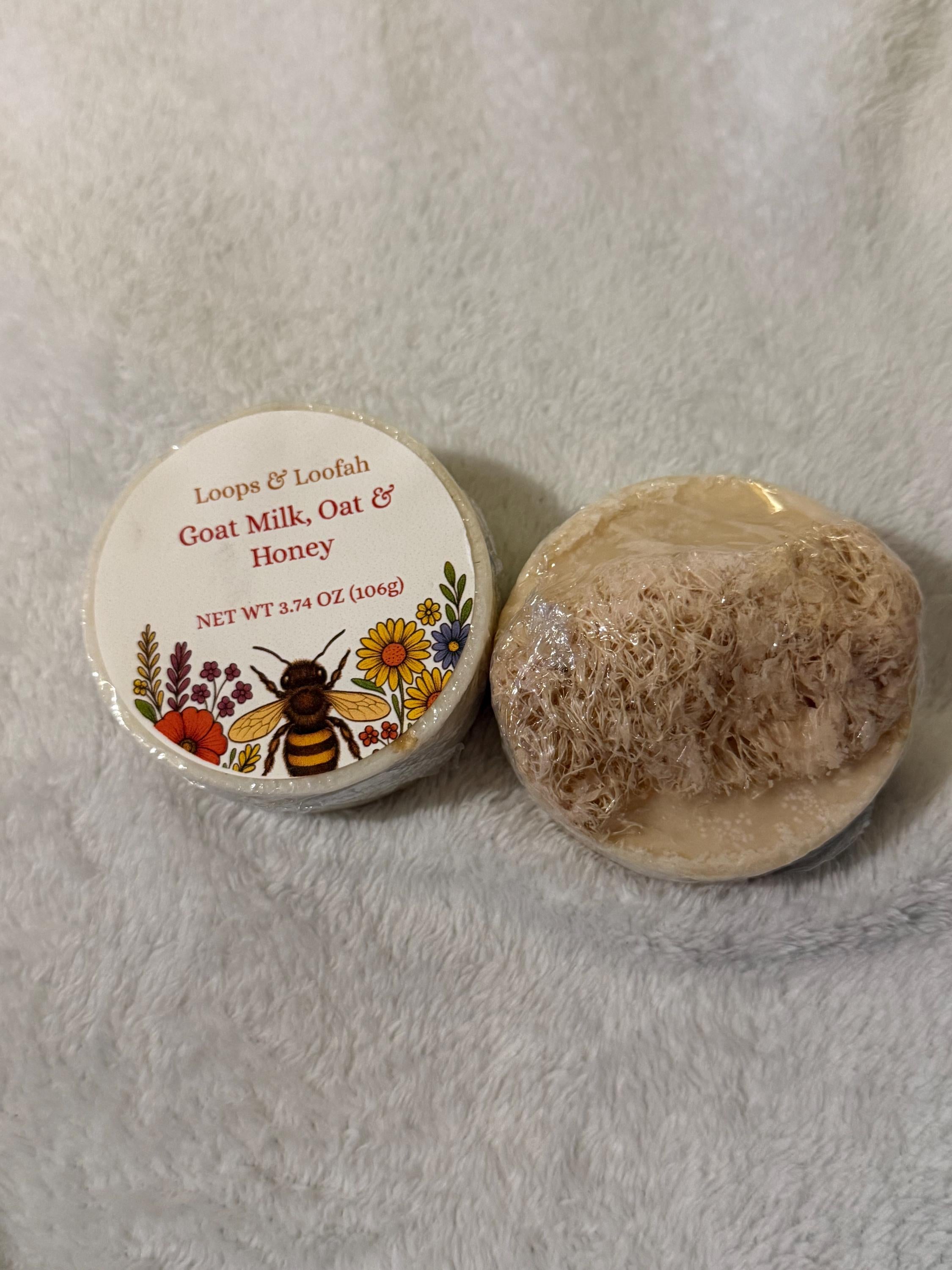 Goatmilk, Oat and Honey Round Bar Soap