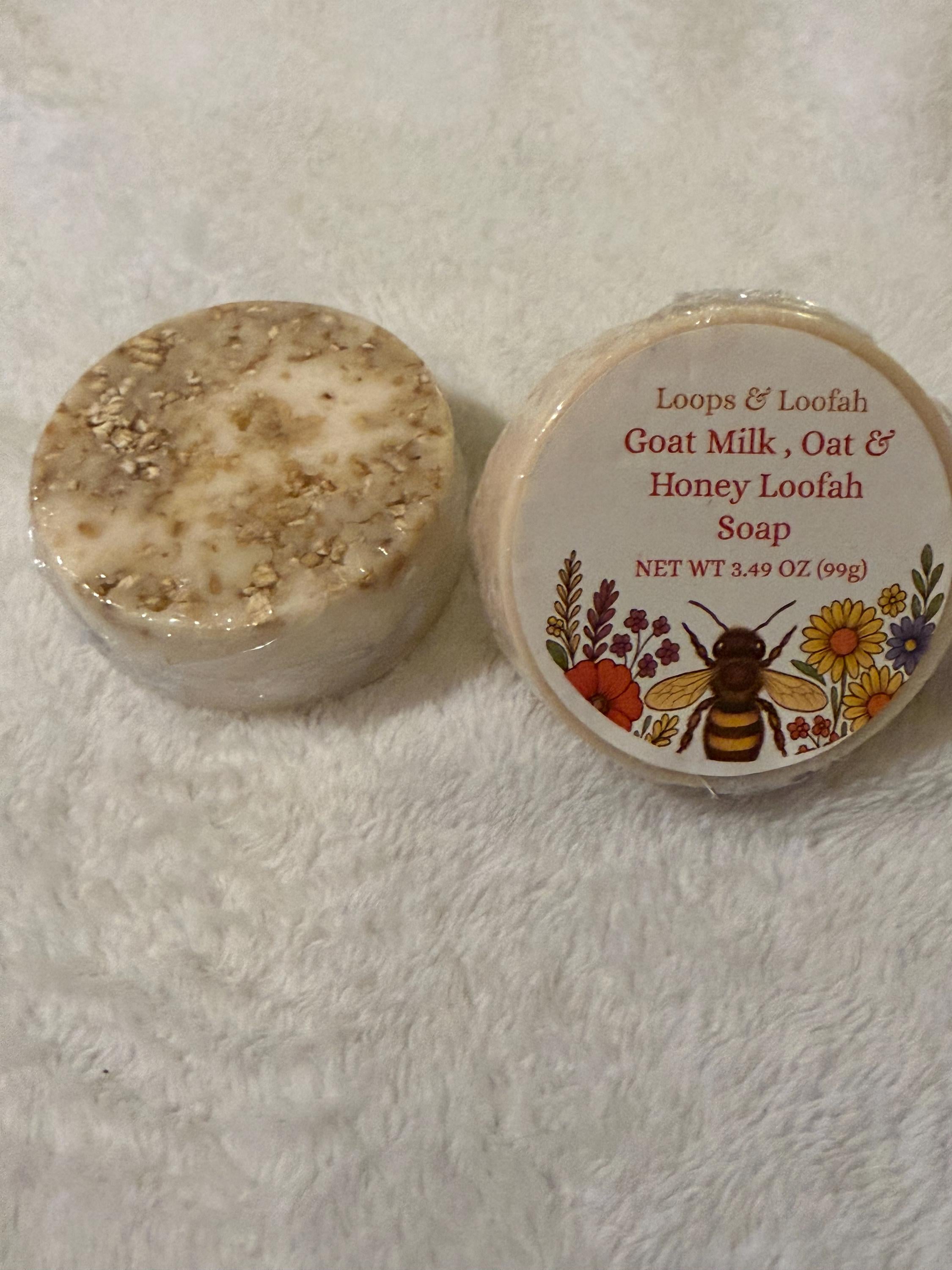 Goatmilk, Oat and Honey Round Bar Soap