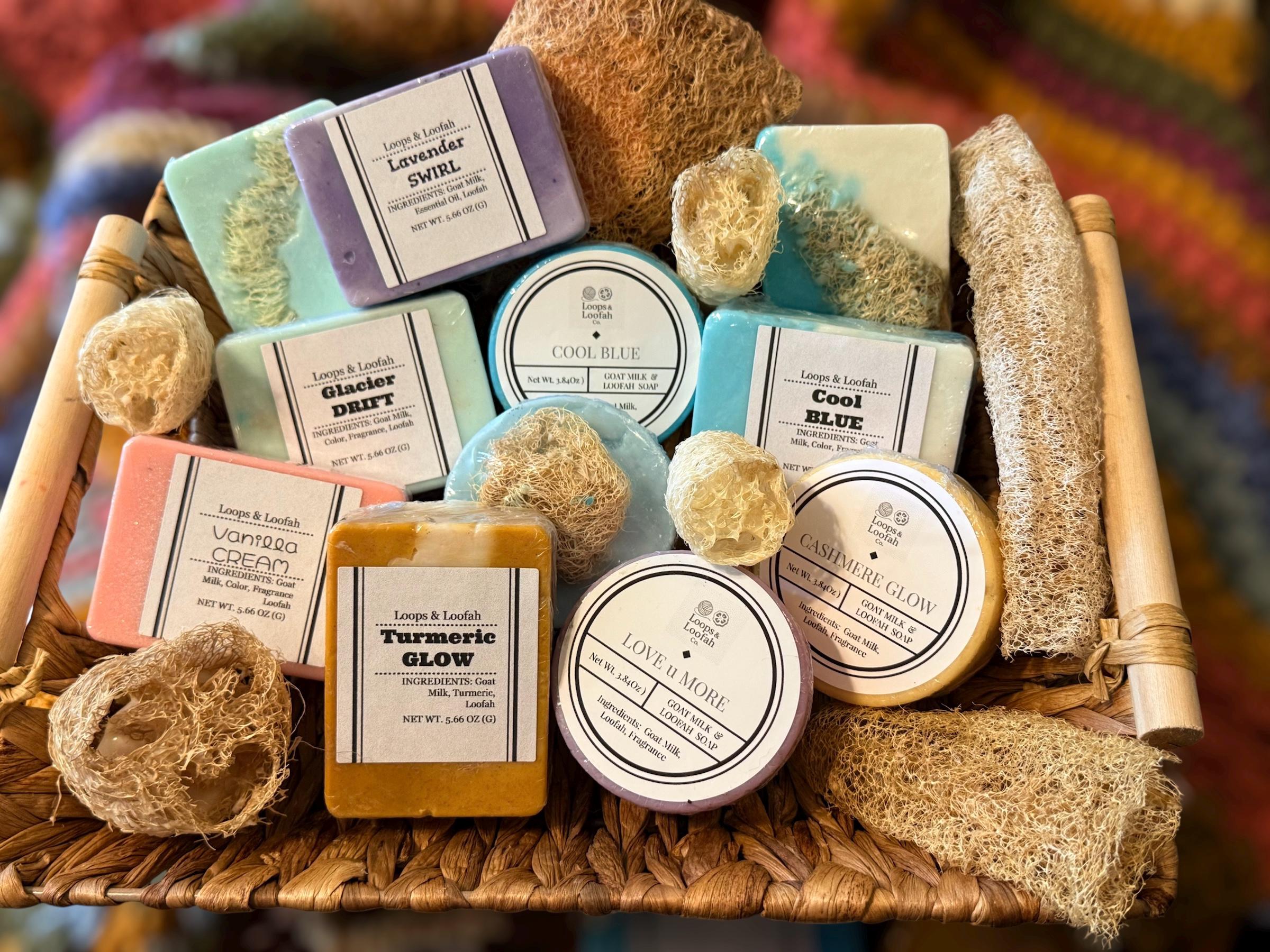 Goat Milk Soap | Loofah or Smooth Bar | Multiple Scents & Colors